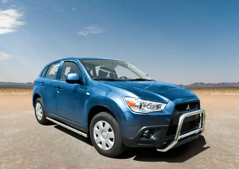 Stigtrinn Steeler til Mitsubishi ASX 2010-2012 i rustfritt stål med polert kromfinish