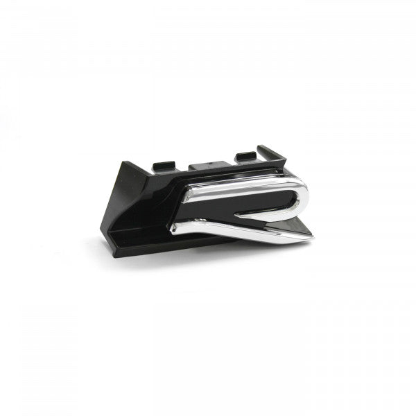 Emblem/logo til Vw Touareg III (CR) Hybrid > Black / Glossy Chrome i svart og blank krom, perfekt passform til frontgrill