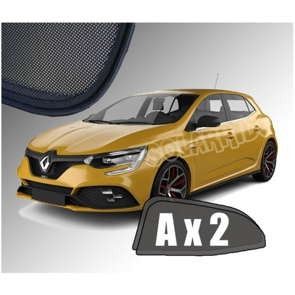 Sr solskjerm i akryl til Renault Megane Hatchback IV med enkel montering og vindavviserfunksjon