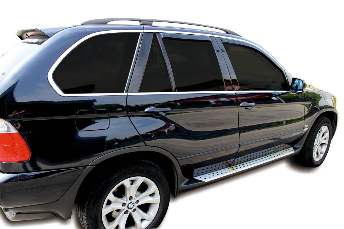 Vindavviser Bmw X5 (E53) / sett 4 stk. (1999-2006) – PMMA Plexi - nærbilde