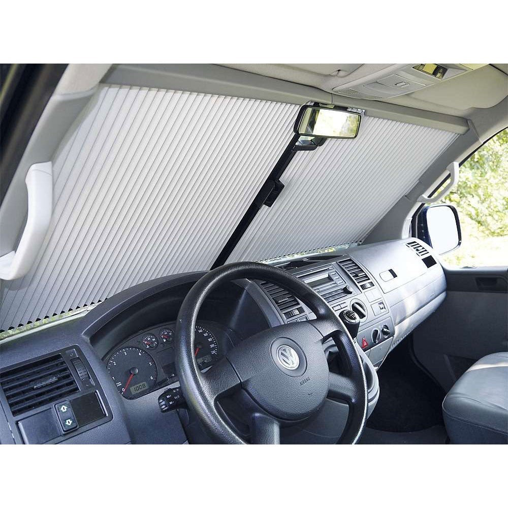 Solskjerm Vw T5 Frontrute solbeskyttelse (2003-2015) (2 stk) - sett forfra