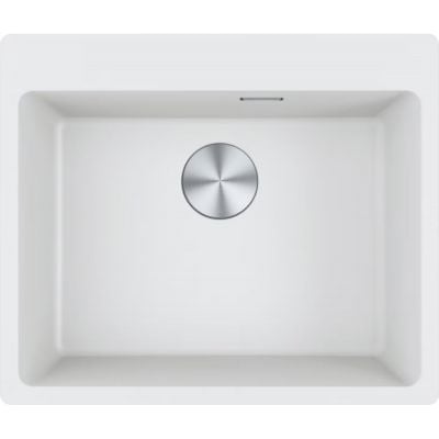 Franke Maris MRG 610-54 FTL kjøkkenvask i hvit Fragranite granittkompositt, 590x500 mm, sett ovenfra