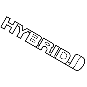 Emblem Toyota RAV4 IV Hybrid Skjerm - detaljer