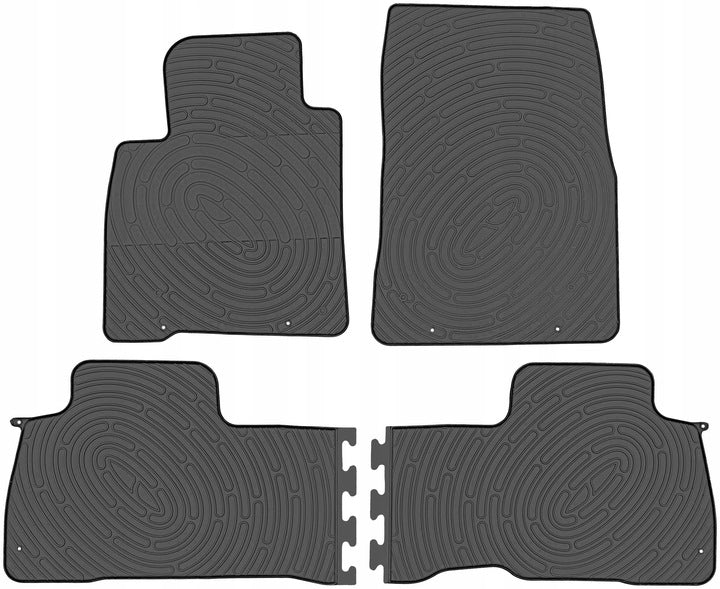 DomLine luktfrie gummimatter til Toyota Land Cruiser J200 2007-2021 – sklisikker og vanntett passform
