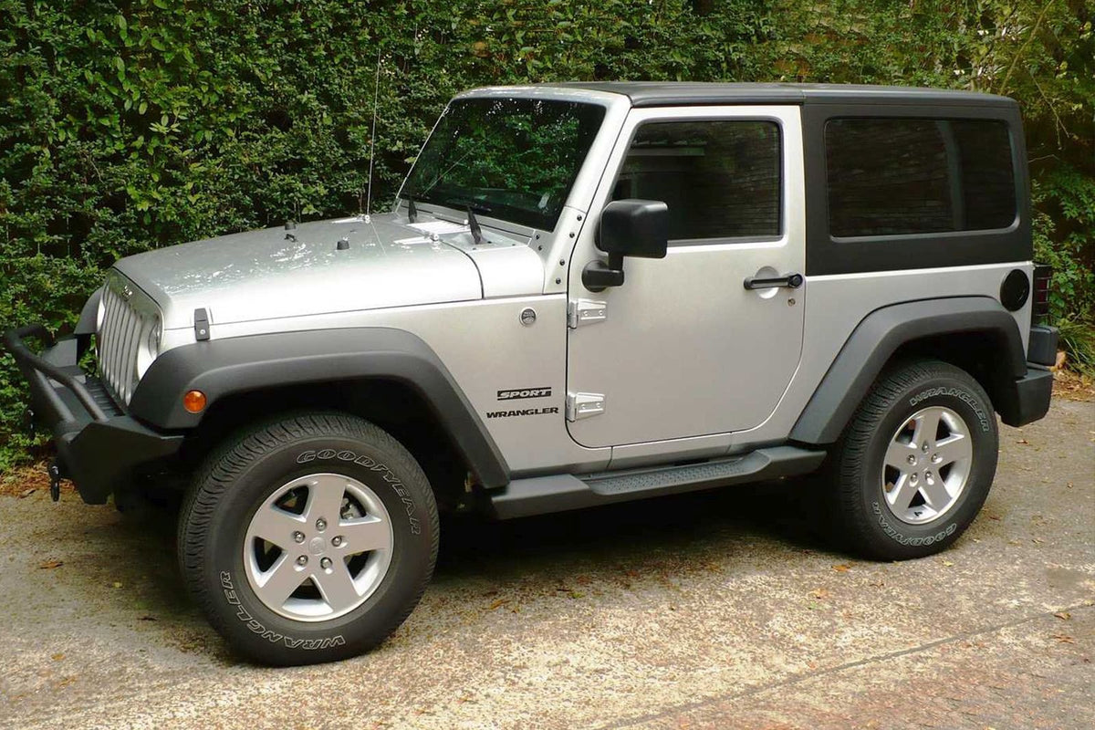 Stigtrinn Jeep Wrangler JK Ventshield (2006-2018) - nærbilde