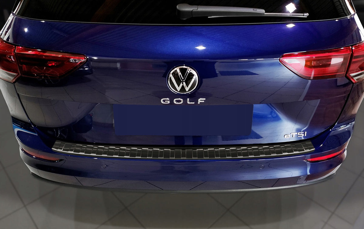 Avisa bakfangerbeskytter til Vw Golf VIII Variant / Black Edition – svart børstet overflate
