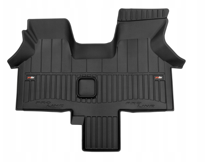 Frogum 3D Premium gulvmatter til VW T4 (1990-2003) – TPE-gummi med 60mm sidekant, svart