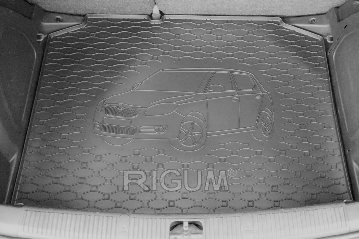 Rigum bagasjeromsmatte til Skoda Fabia II Hatchback – 10 mm kanthøyde