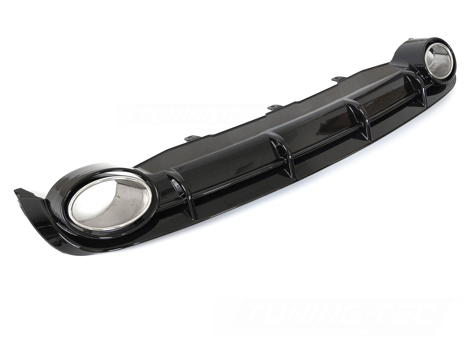 Diffusor Audi A6 C7 11–14, høyglans svart, dobbeltutløp Sport Style – ZTAU14