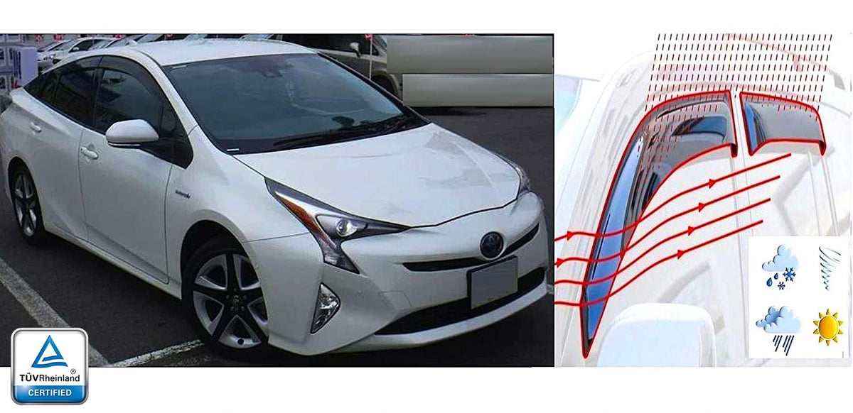 Heko vindavviser til Toyota Prius (XW50) – PMMA Plexi materiale