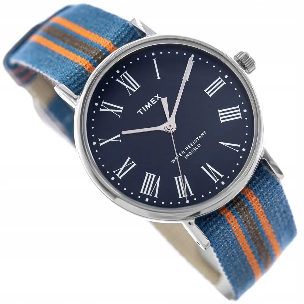 Dameklokke Timex Tw2u47100lg Med Indiglo-lys På Remmen - 1