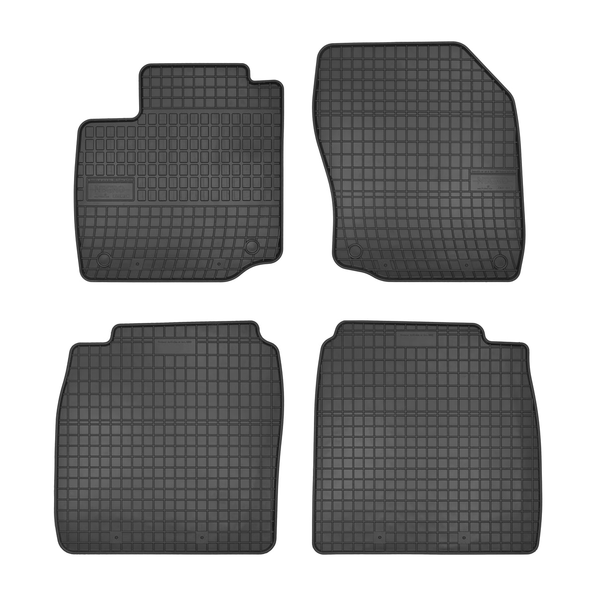 Frogum gummimatter til Honda Civic IX 3/5d hatchback (2012-2017) – svart/anthracite med 1 cm sidekant