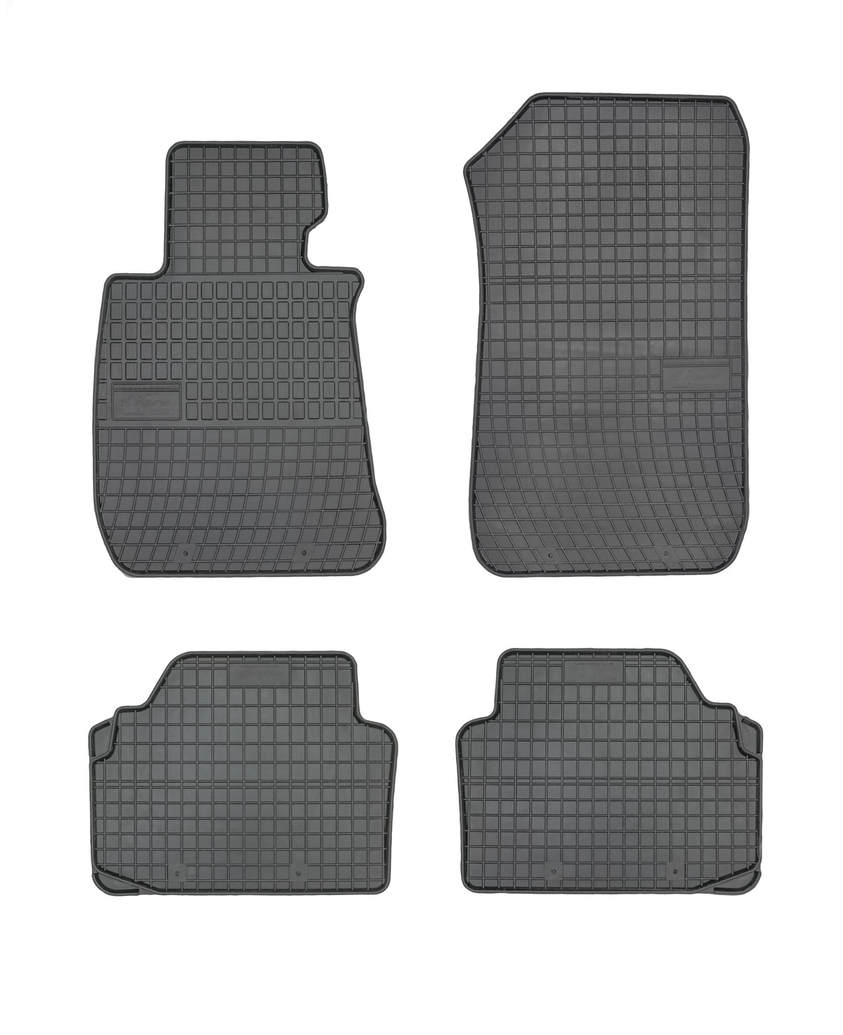 Frogum gummimatter til BMW 3 (E90/E91) 2004–2012 – svart, vanntette, sett med 4 stk.