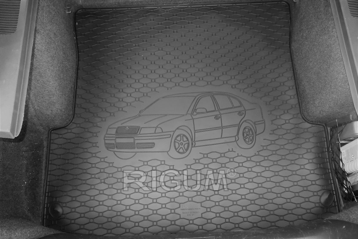 Rigum bagasjeromsmatte til Skoda Octavia I Liftback – 10 mm sidekant