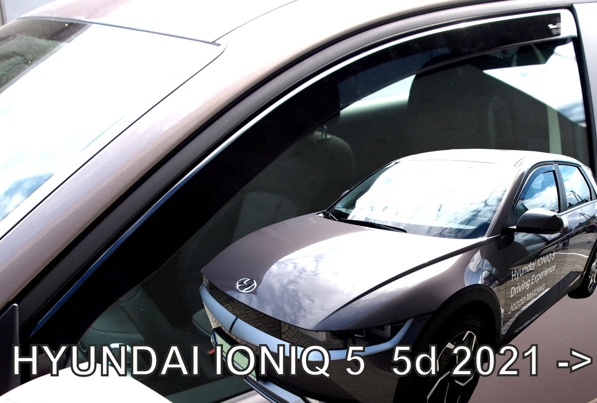 Vindavviser fra Heko i PMMA-akryl montert på fremre siderute på Hyundai Ioniq 5