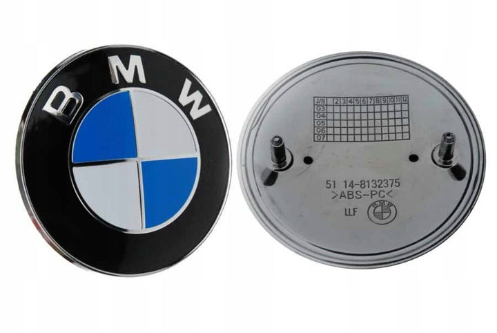 Emblem Bmw /, 2-pins Bakluke - sett forfra