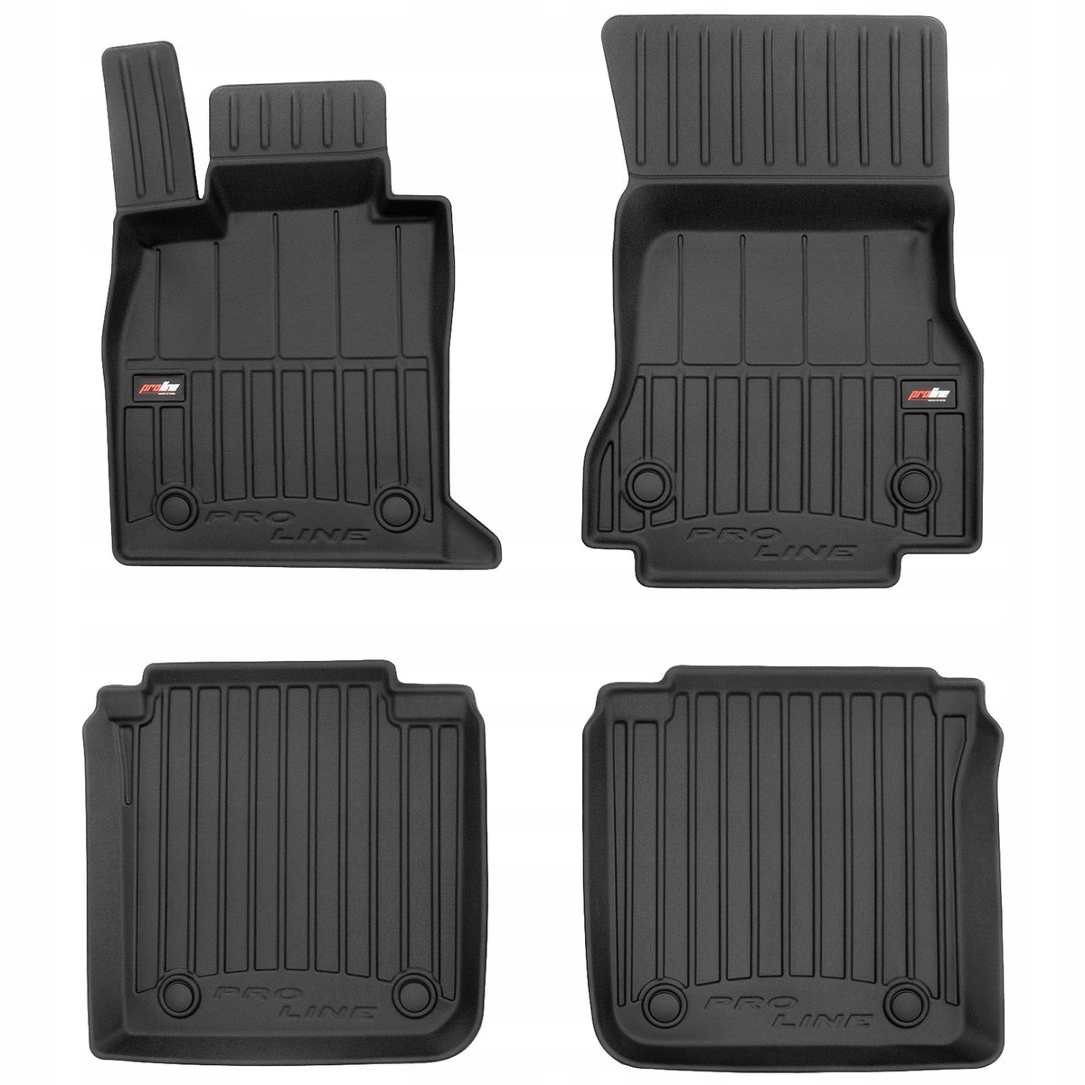 Frogum 3D Premium gulvmatter i TPE til BMW 7 (G70) / i7 (G70) 2022– – svart sett med 4 stk. og høy sidekant