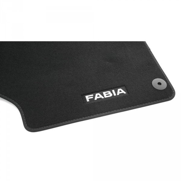 VAG OEM stoffmatter til Skoda Fabia III (NJ) – satin svart farge