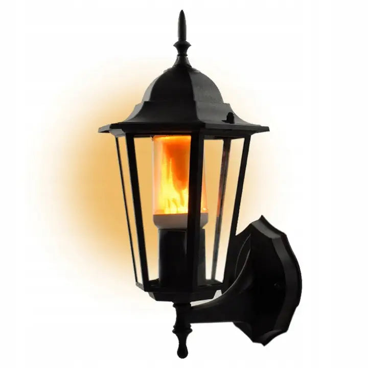 Dekorativ Utendørs Vegglampe Lanterne Flammeeffekt - 1