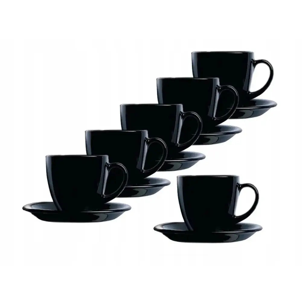 Dekorative Svarte Kaffekopper Sett Fz23 - 1