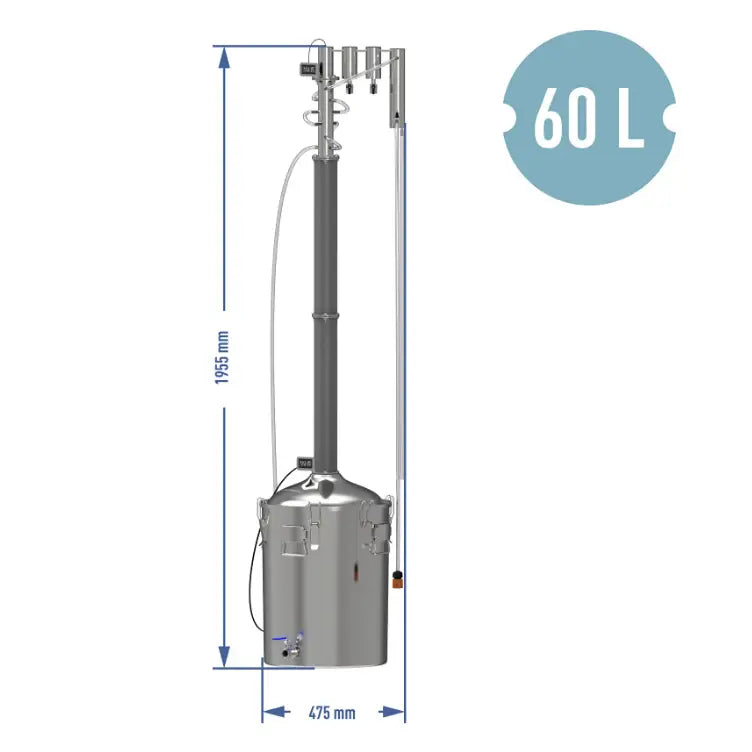 Destillasjonsapparat Modulært Convex Elektrisk 60 l - Perun Xxl