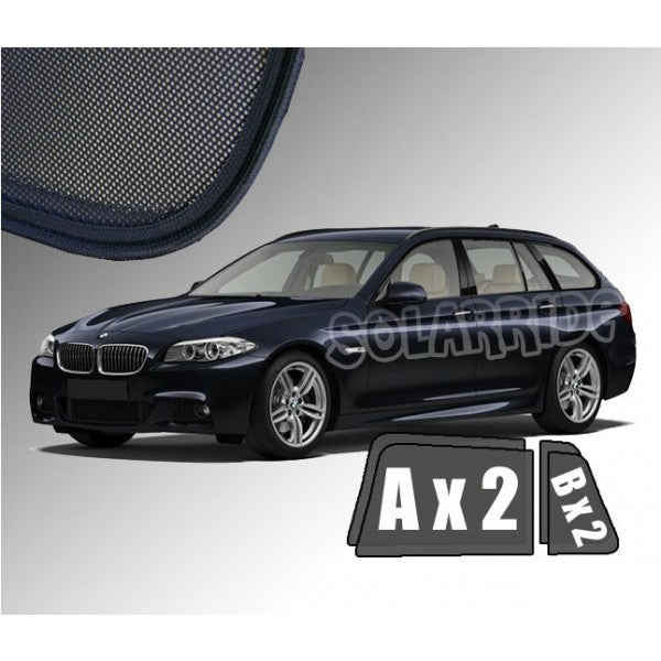 Sr solskjerm i akryl til Bmw 5 (F11) Touring med enkel montering og vindavviserfunksjon