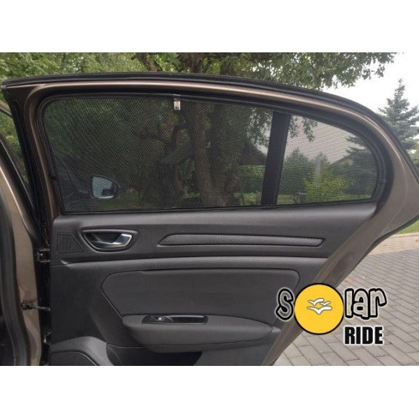 Solskjerm Renault Megane Sedan / GrandCoupe IV (2015-) (3 stk) - sett bakfra