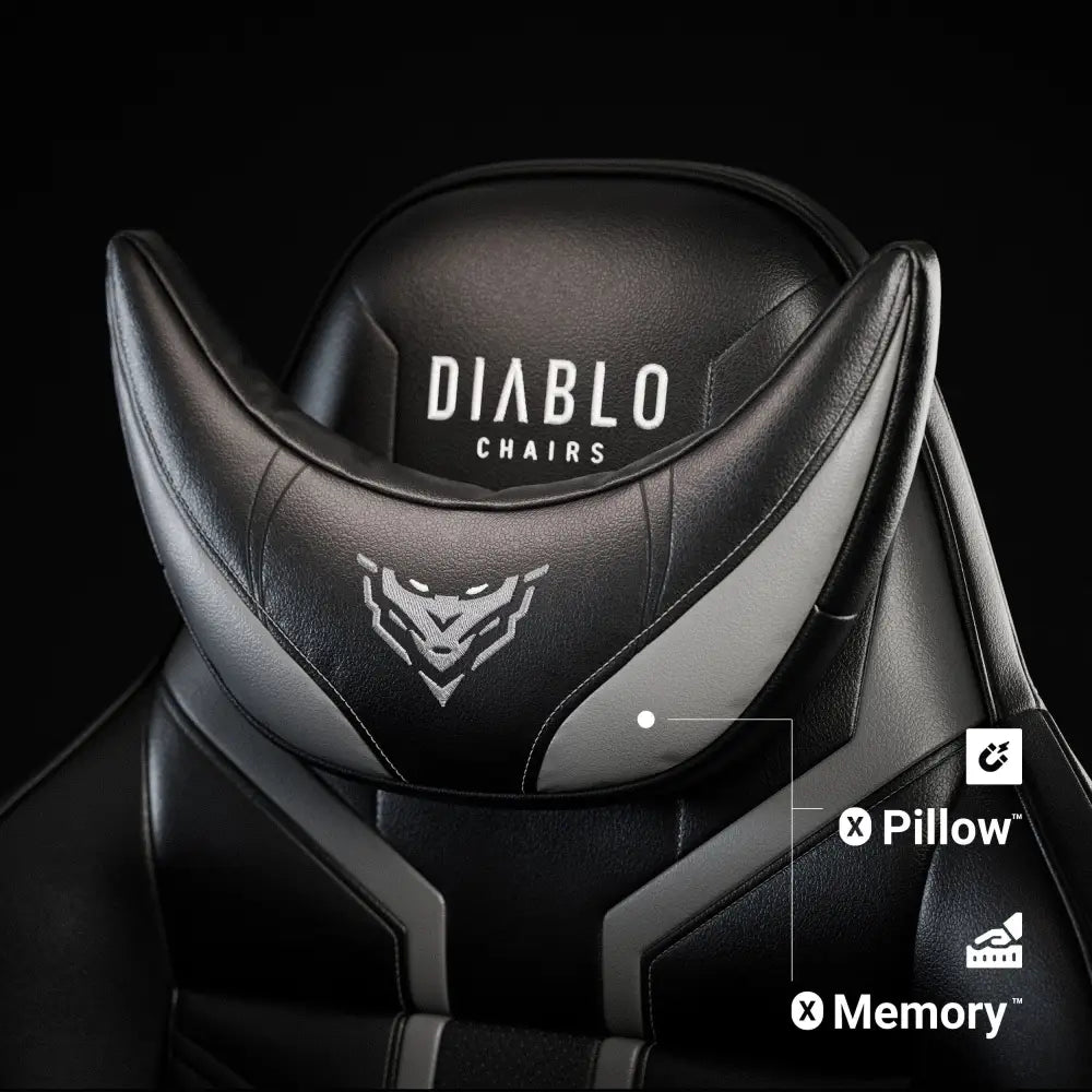 Diablo X-ray 20 Normal Størrelse Gaming Stol: Svart-grå - 7