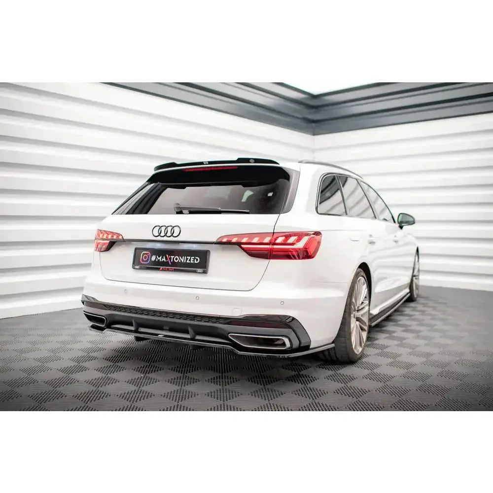 Diffuser Audi A4 B9 19- S-line Facelift - Central Rear Splitter - 2