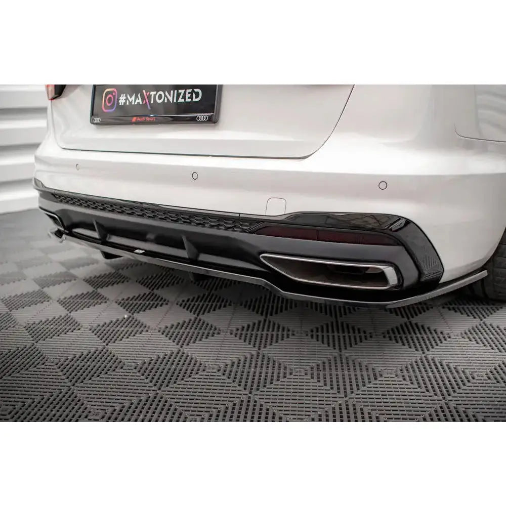 Diffuser Audi A4 B9 19- S-line Facelift - Central Rear Splitter - 5