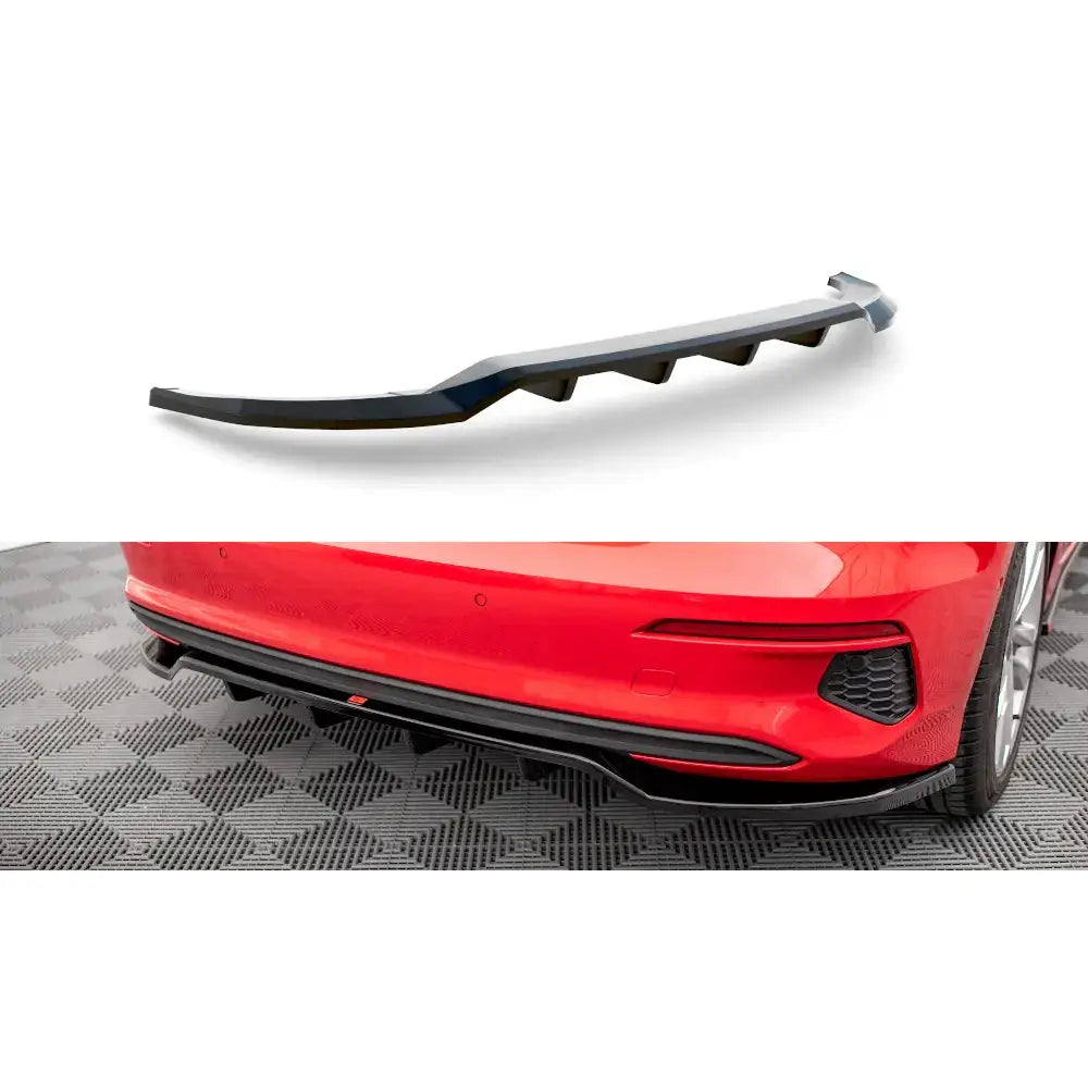 Diffuser (central Rear Splitter) - Audi A3 Sportback 8y 20- - 1