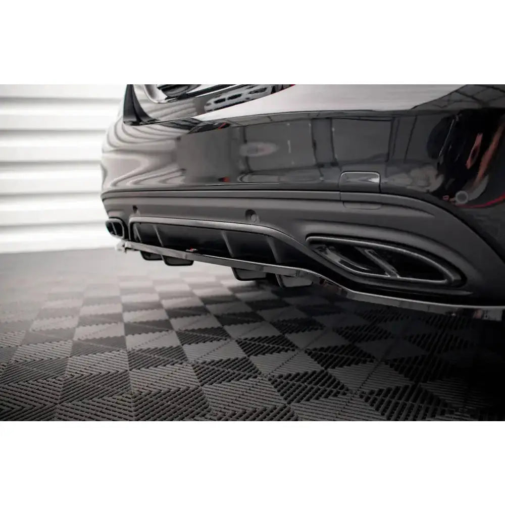 Diffuser Mercedes C-klasse W205 18-21 Amg-line 43 Facelift - Central Rear Splitter - 5