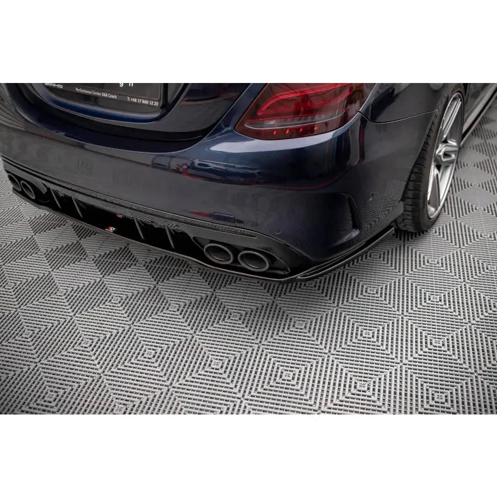 Diffuser Mercedes C-klasse W205 18-21 Sedan Amg 43 Facelift - Central Rear Splitter - 2