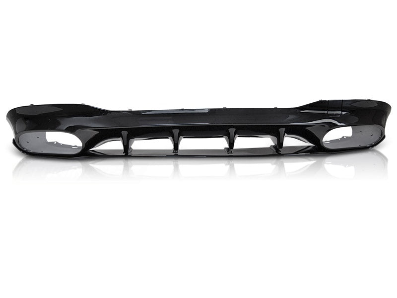 Mercedes CLA W118 bakre diffuser svart sport sett fra siden