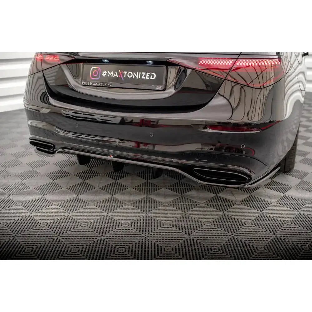 Diffuser Mercedes S-klasse W223 20- Amg-line - Central Rear Splitter - 2