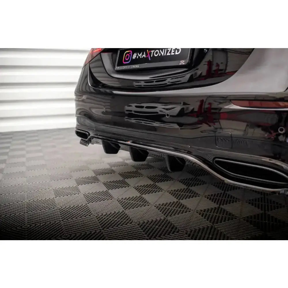 Diffuser Mercedes S-klasse W223 20- Amg-line - Central Rear Splitter - 3