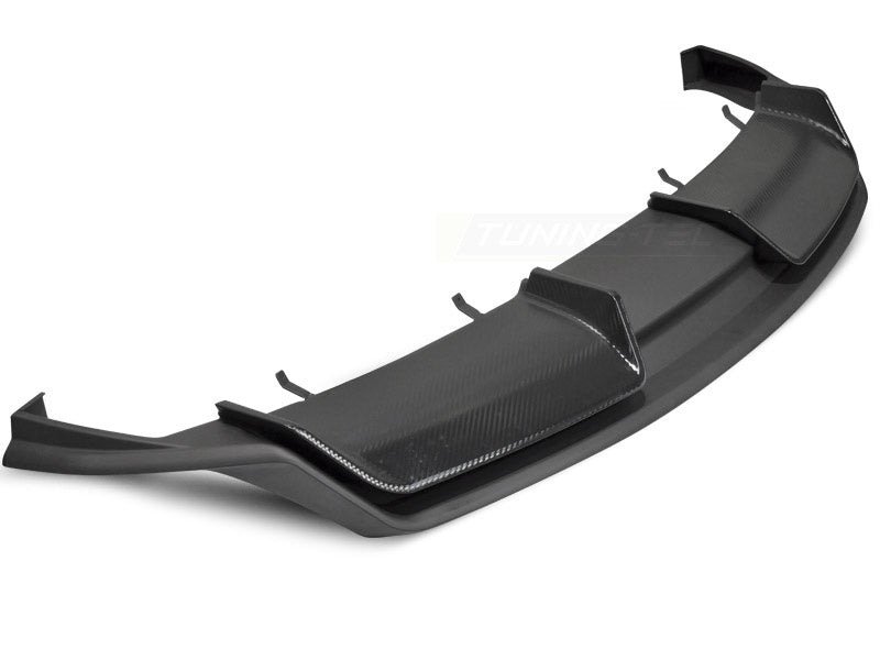 Tesla Model 3 bakre diffuser Sport 2 design nærbilde av overflate og passform