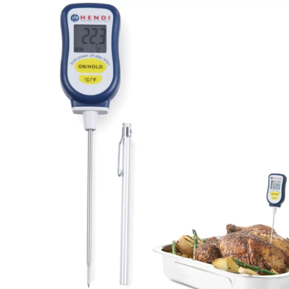 Digital Gastronomisk Termometer Med 130mm Probe Fra -50c Til 350c - Hendi 271230 - 1