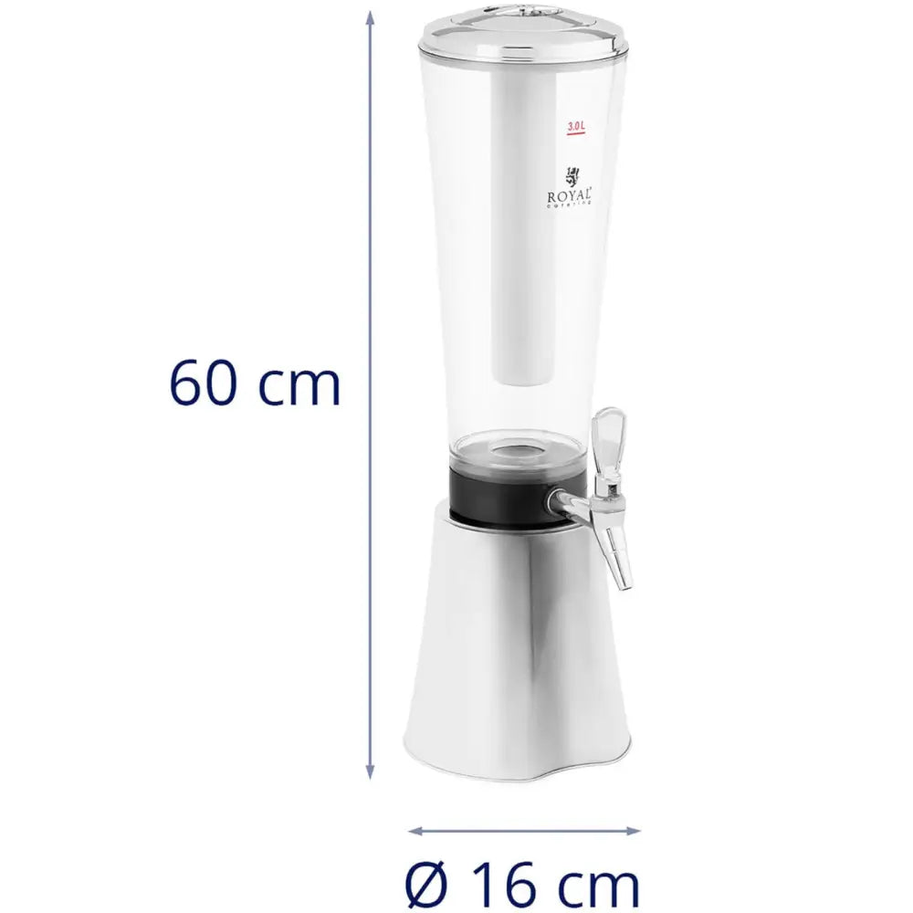 Dispenser For Juice With Cooling System And Led Lighting 3 l Silver - 7