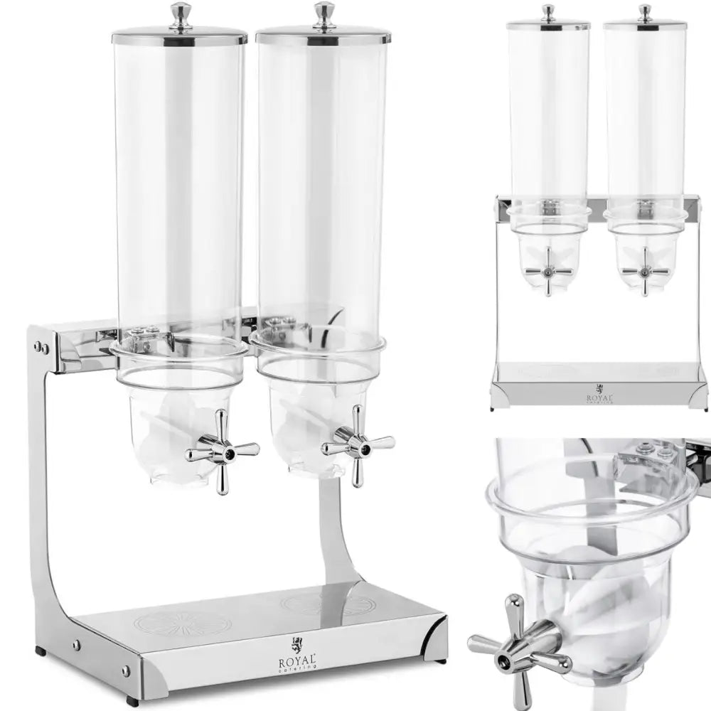 Dobbel 2 x 3,5 l Transparent Ris Søtsaker Dispenser - 1