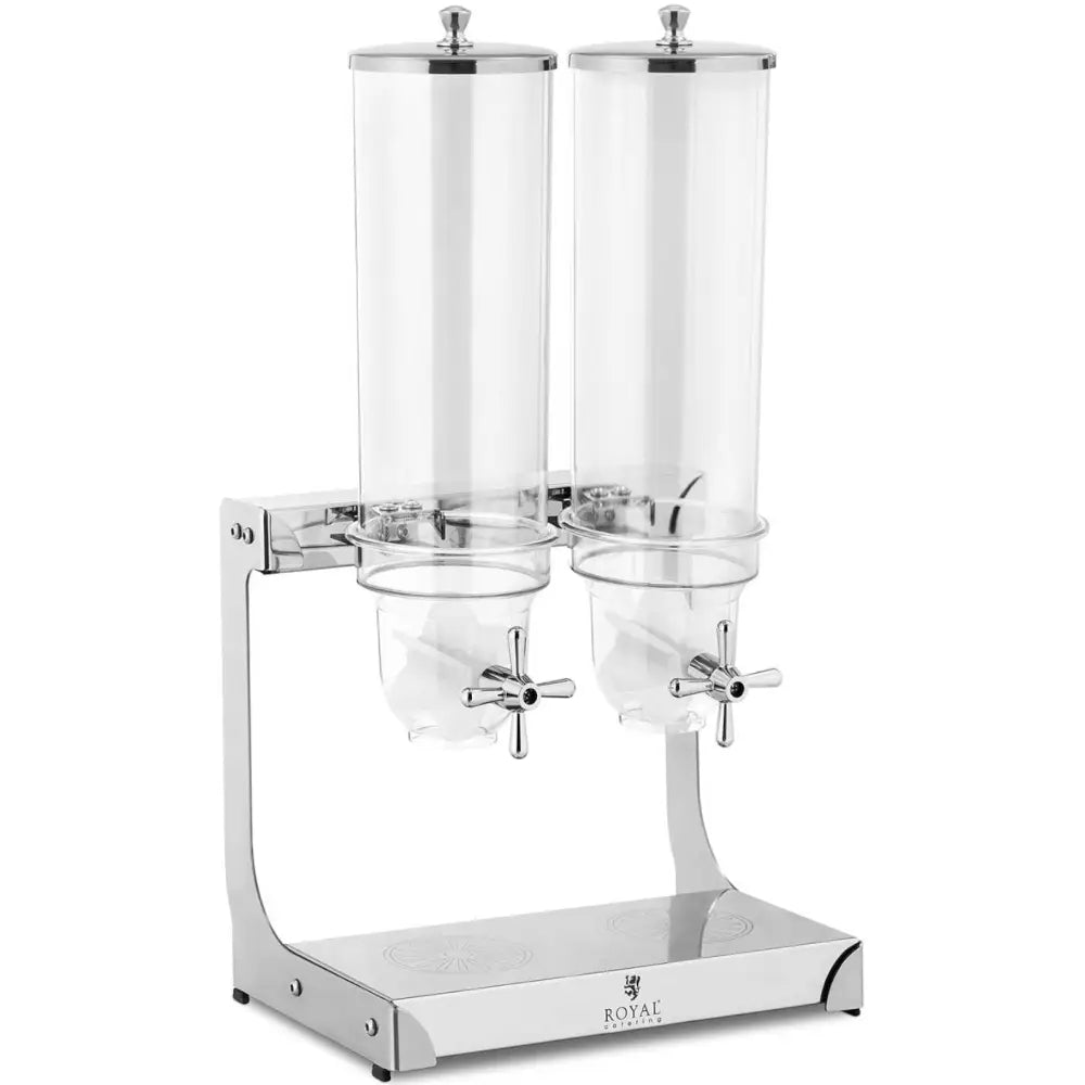 Dobbel 2 x 3,5 l Transparent Ris Søtsaker Dispenser