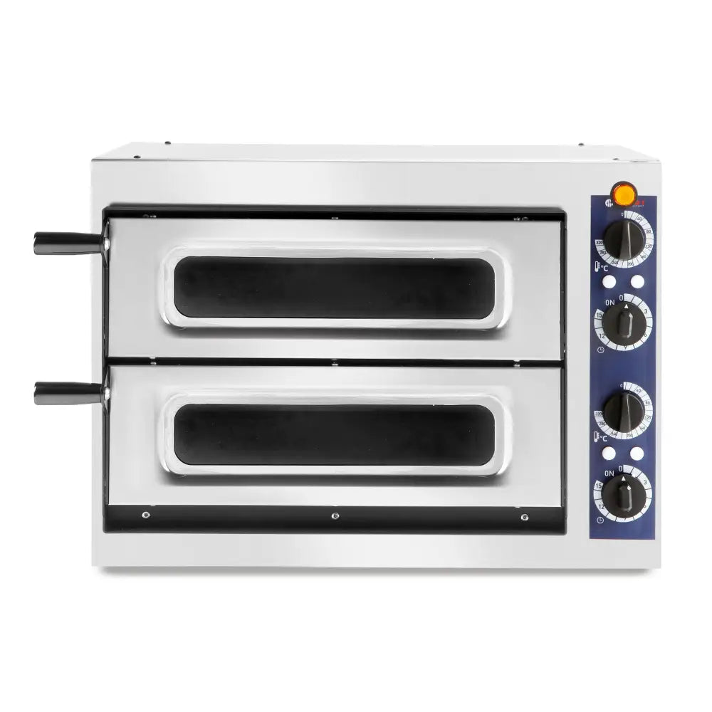 Dobbel Pizzaovn 2/40 Vetro 2 Pizzaer 2400w - Hendi