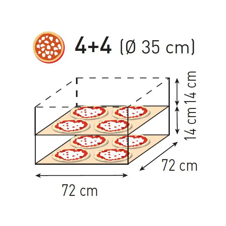 Dobbel Xl 44 8 Pizzaer 12000w - Hendi 226957 --> Dobbelt Xl 44 8 Pizzaer 12000w - Hendi 226957 - 3