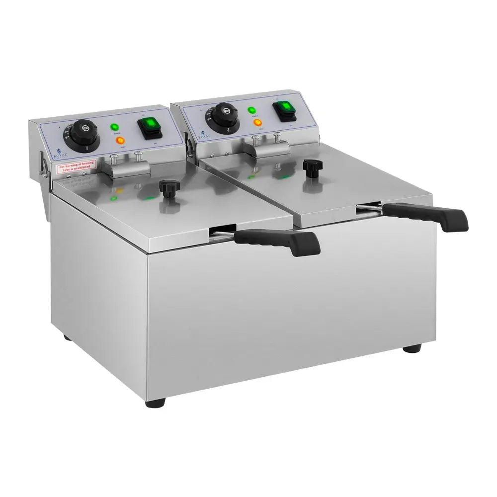 Dobbelt Elektrisk Gastronomisk Friter Koker 230v - 3