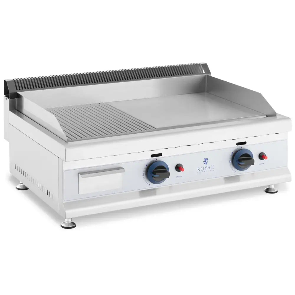 Dobbelt Glatt Og Riflet Gassgrill For Naturgass - 2