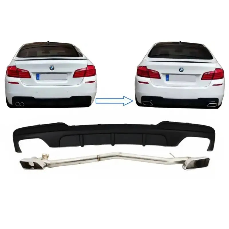 Double Outlet Air Diffuser Suitable for Bmw 5 Series F10 (2011-2017) M-performance 550i Design With Exhaust System