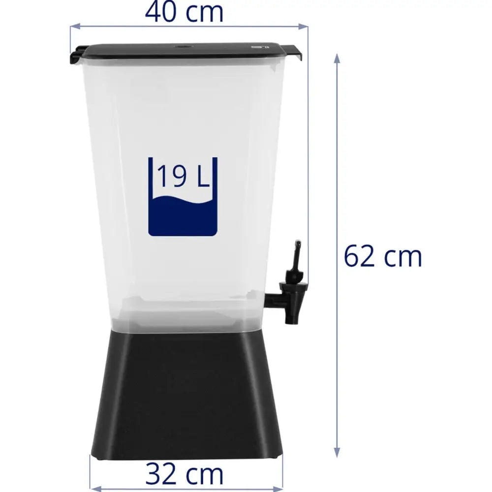 Drikkebeholder med Kran til Saft og Brus 19 Liter