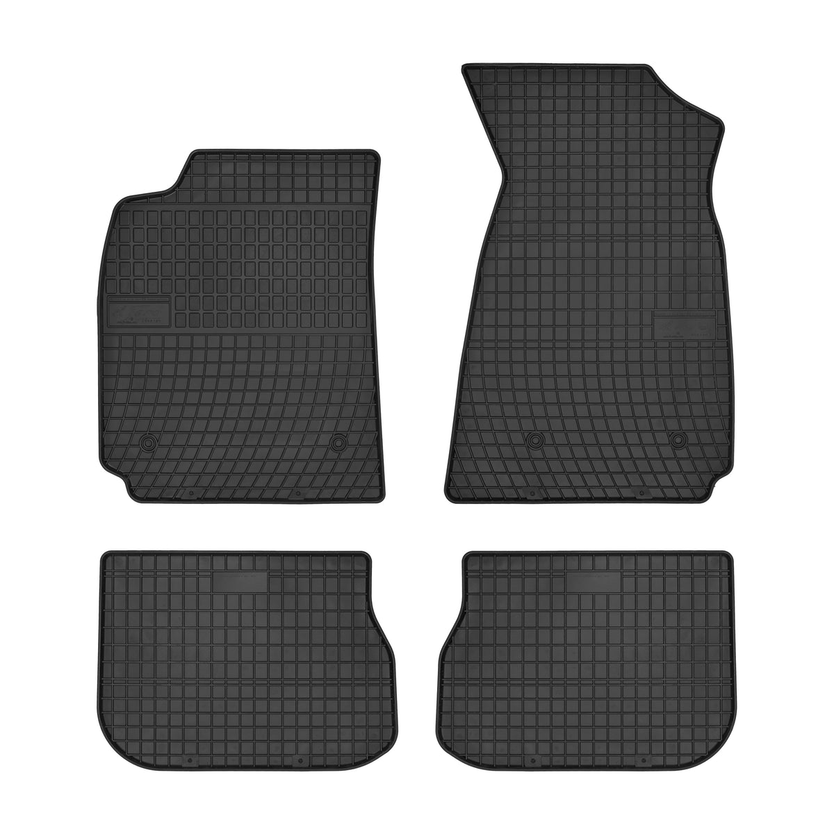 Frogum gummimatter til Audi A4 B5 (1994–2001) – svart med 1 cm sidekant, sett med 4