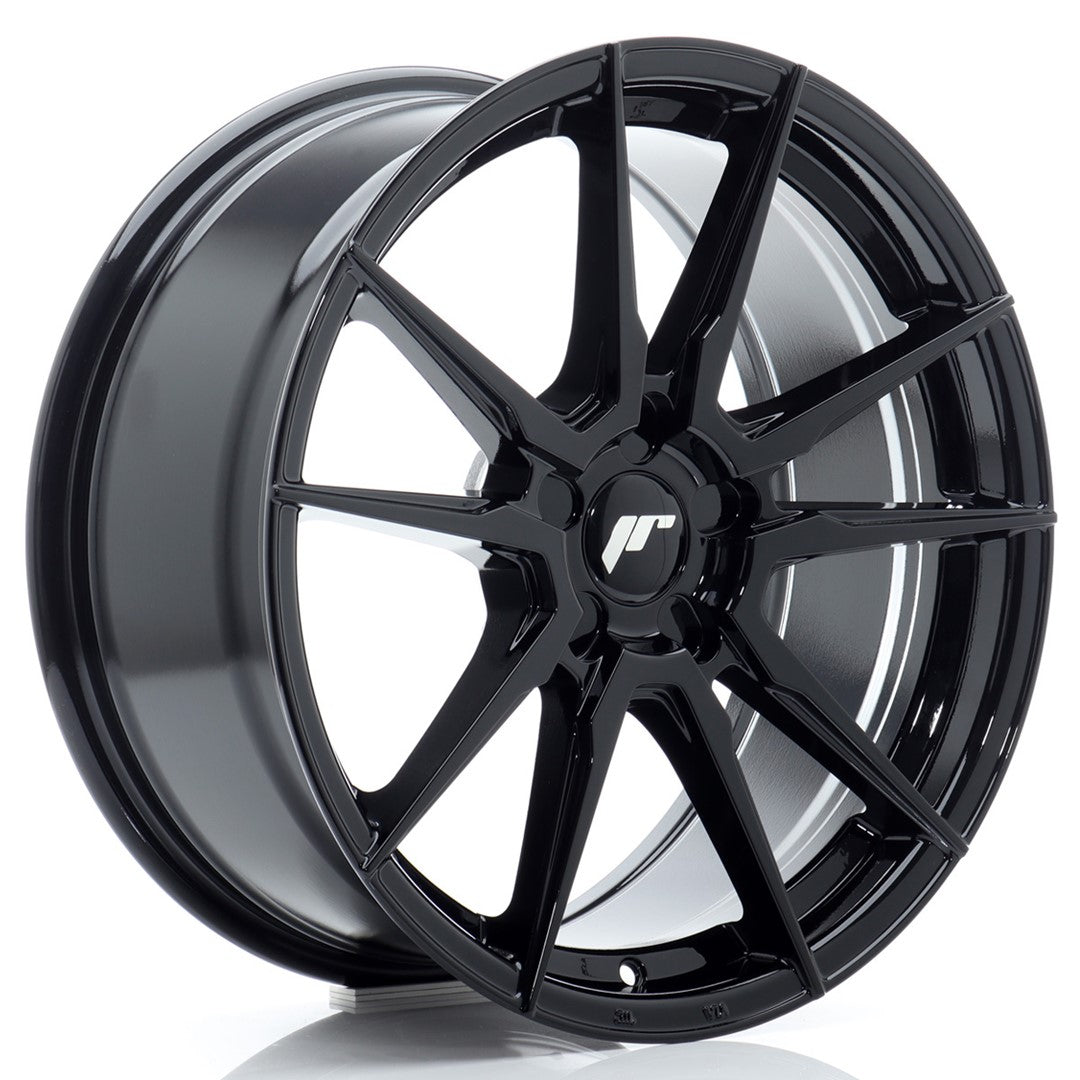 Felg JR Wheels JR21 18x8" Black – sett forfra