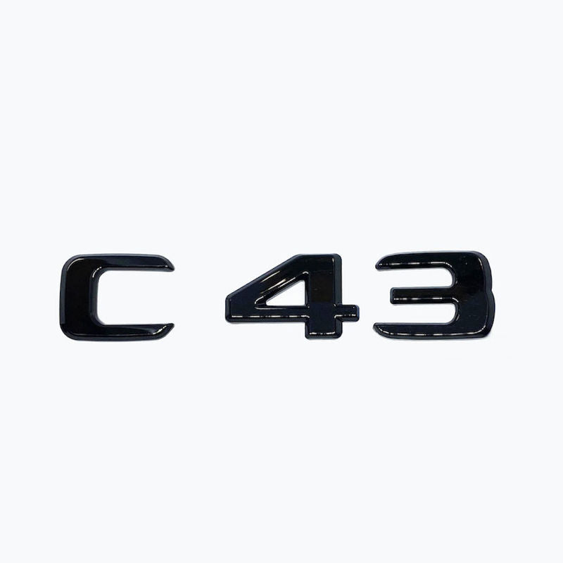 Emblem Mercedes C43 C (W205 / W206) Sport Black Edition - sett bakfra